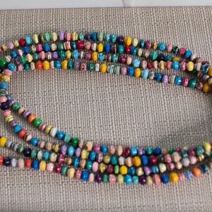Noonday Dainty Paper Bead Necklace